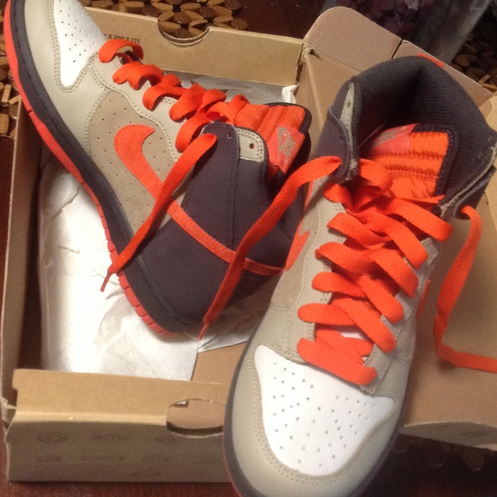 NIKE Dunk High Men’s Brown Orange RARE